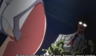 Monsters fuck sexy warrior Ingrid in front of a crowd of rich men