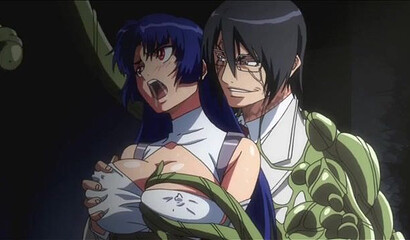 Monsters fuck sexy warrior Ingrid in front of a crowd of rich men