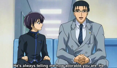 An anime gay student talked a freshman into anal sex