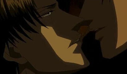 Cartoon gay yaoi treats wounded handsome soldier boy with anal sex