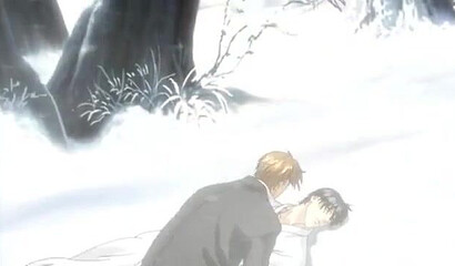 Cartoon gay yaoi treats wounded handsome soldier boy with anal sex