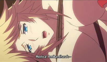 Anime girl with huge tits fucks in the forest with sensei