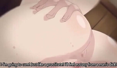 Anime student with big boobs took a teenager's virginity