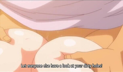 A businessman fucked a schoolgirl with big tits in front of everyone on a train