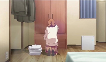 An old lover fucks a hentai maid all night long.