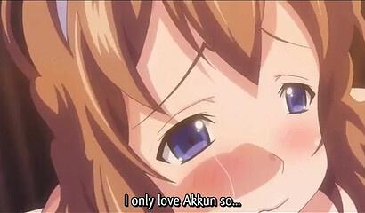 An old lover fucks a hentai maid all night long.