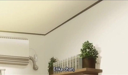 Schoolgirl from an anime cartoon fucks a mature teacher in the library