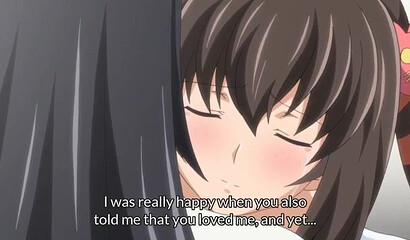 Hentai cartoon without censorship: Schoolgirl lesbian tentacle fucks a classmate