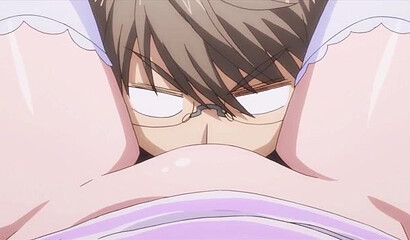 A large hentai cut with characters from the series "My Wife is the President of the School Board"