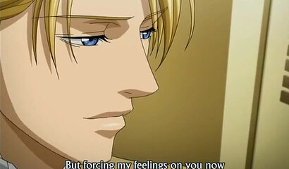 Young gay man from the hentai cartoon moans with pleasure while doing anal