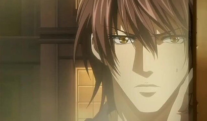 Young gay man from the hentai cartoon moans with pleasure while doing anal