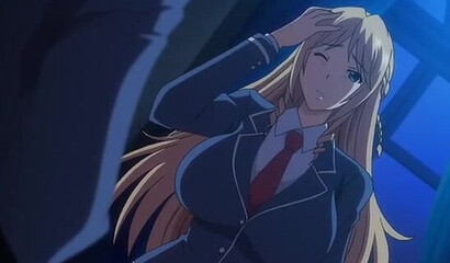 Slutty schoolgirl with huge tits fucks her classmates