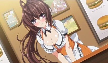 Bloody loss of virginity of anime hottie with big breasts