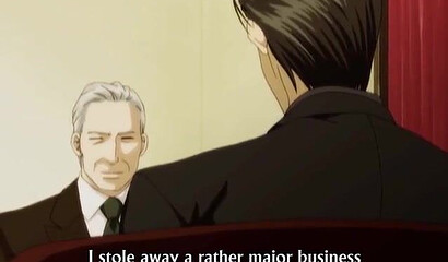 Criminal mastermind fucks cute boy in ass in gay hentai porn