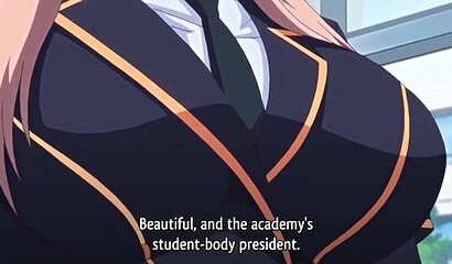 Teenage loser stops time and fucks half-sisters in XXX anime