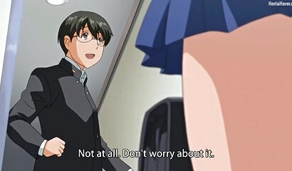 Boyfriend peeks at schoolgirl masturbating in the park in hentai porn