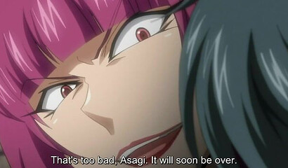 Demons caught and brutally raped two sexy hentai warriors