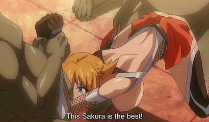 Demons caught and brutally raped two sexy hentai warriors