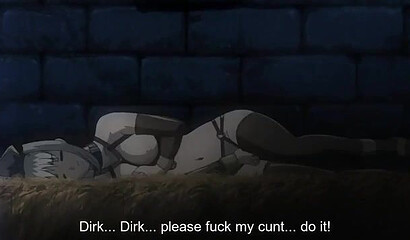 Hentai king fucks a sexy elf girl and her friend in the ass in the backyard