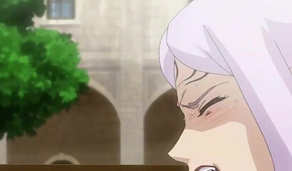 Hentai king fucks a sexy elf girl and her friend in the ass in the backyard