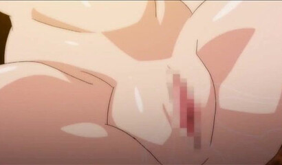 The vampires from the hentai cartoon filled the asses of the two girls with cum