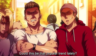 Hooligans fucked hard in all holes busty hentai warrior girl