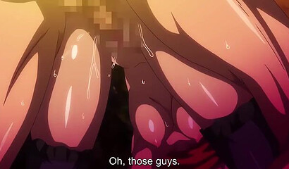 Hooligans fucked hard in all holes busty hentai warrior girl