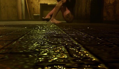 3D horror cartoon: Dirty zombie fucks a girl hard in a dirty toilet