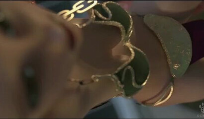 Nasty Jabba the Hutt fucks Princess Leia's slave girl in a Star Wars cartoon parody.