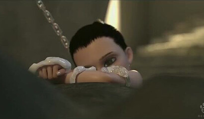 Nasty Jabba the Hutt fucks Princess Leia's slave girl in a Star Wars cartoon parody.