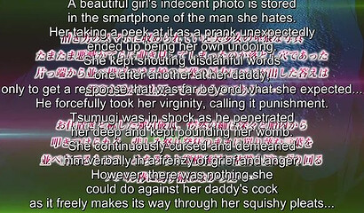 Horny stepfather fucks young hentai stepdaughter in the restroom