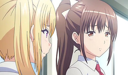 Horny stepfather fucks young hentai stepdaughter in the restroom