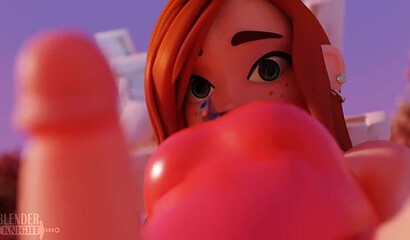 Grown-up Dipper fucks Wendy poolside in Gravity Falls XXX cartoon