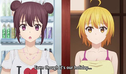 Alien cucumbers attacked girls' big boobs on the beach in XXX anime