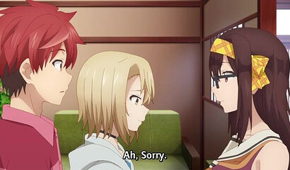 Alien cucumbers attacked girls' big boobs on the beach in XXX anime