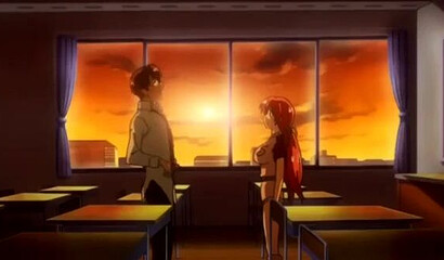 Athletic hentai cartoon students fuck a lanky guy