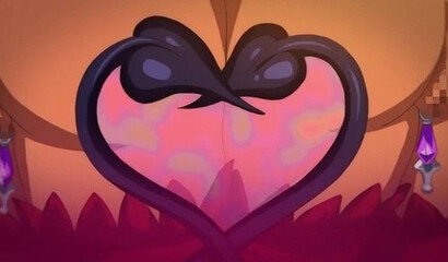 Succubus twins from an anime cartoon give a guy a double blowjob before sex