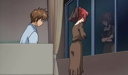 Anime widow gets fucked right at her beloved husband's funeral