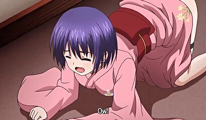 Busty hentai girl Mao Kimihoshi chooses her first lover