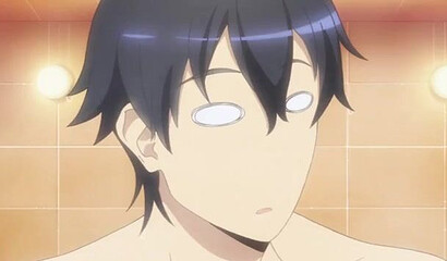 Anime blob girl polishes her master's cock to a shine