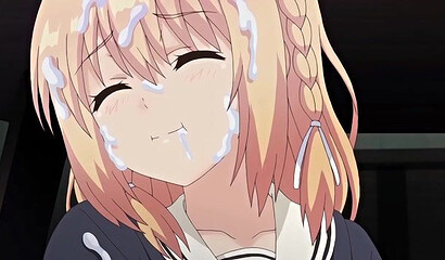 Evil uncle from hentai cartoon made his stepdaughter spread her legs in front of her grandfather