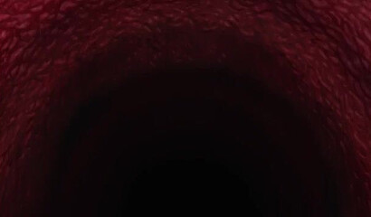 The long tentacles of the horrible monster fill all the holes of the cartoon girl