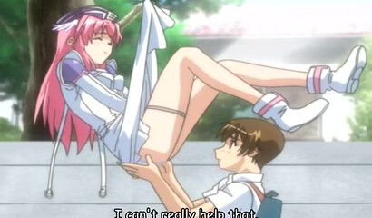 Anime girls suck cock and fuck a tied up guy