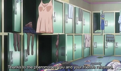 Busty hentai girl tries to save her friend's pussy from zombie attacks