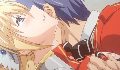 The guy slept a beautiful hentai warrior and fucked her good in her pussy