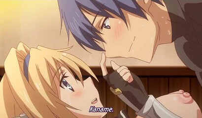 The guy slept a beautiful hentai warrior and fucked her good in her pussy