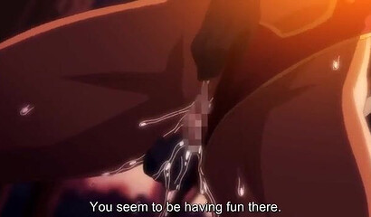 Lovers fill warrior pussies with semen in hentai porn cartoon