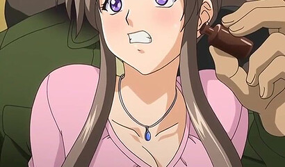 Wife in hentai cartoon fucks in train next to sleeping husband