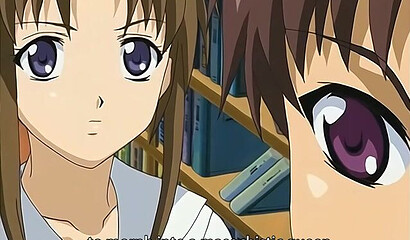 Pervert fucked a lesbian schoolgirl in the ass from an anime porn cartoon