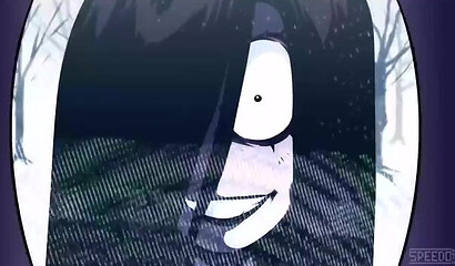 3D porn parody: Sadako Yamamura climbed out of the TV right onto a guy's dick